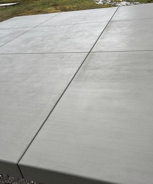 Broom Finish Patio Replacement With Decorative Border And Swimming SPA Slab in Kent 